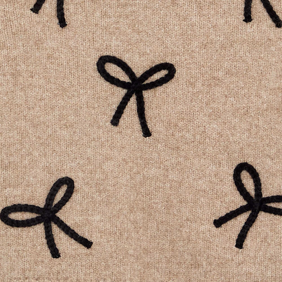 Sweater with rope knots BEIGE