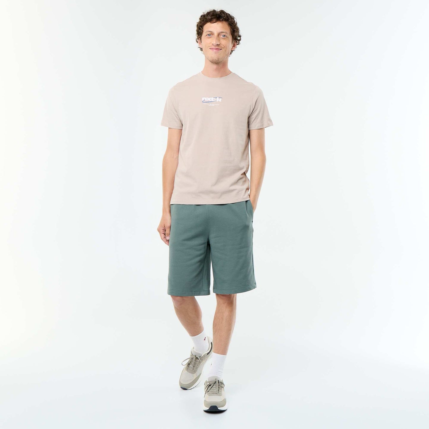 French Terry Bermuda Shorts GREEN