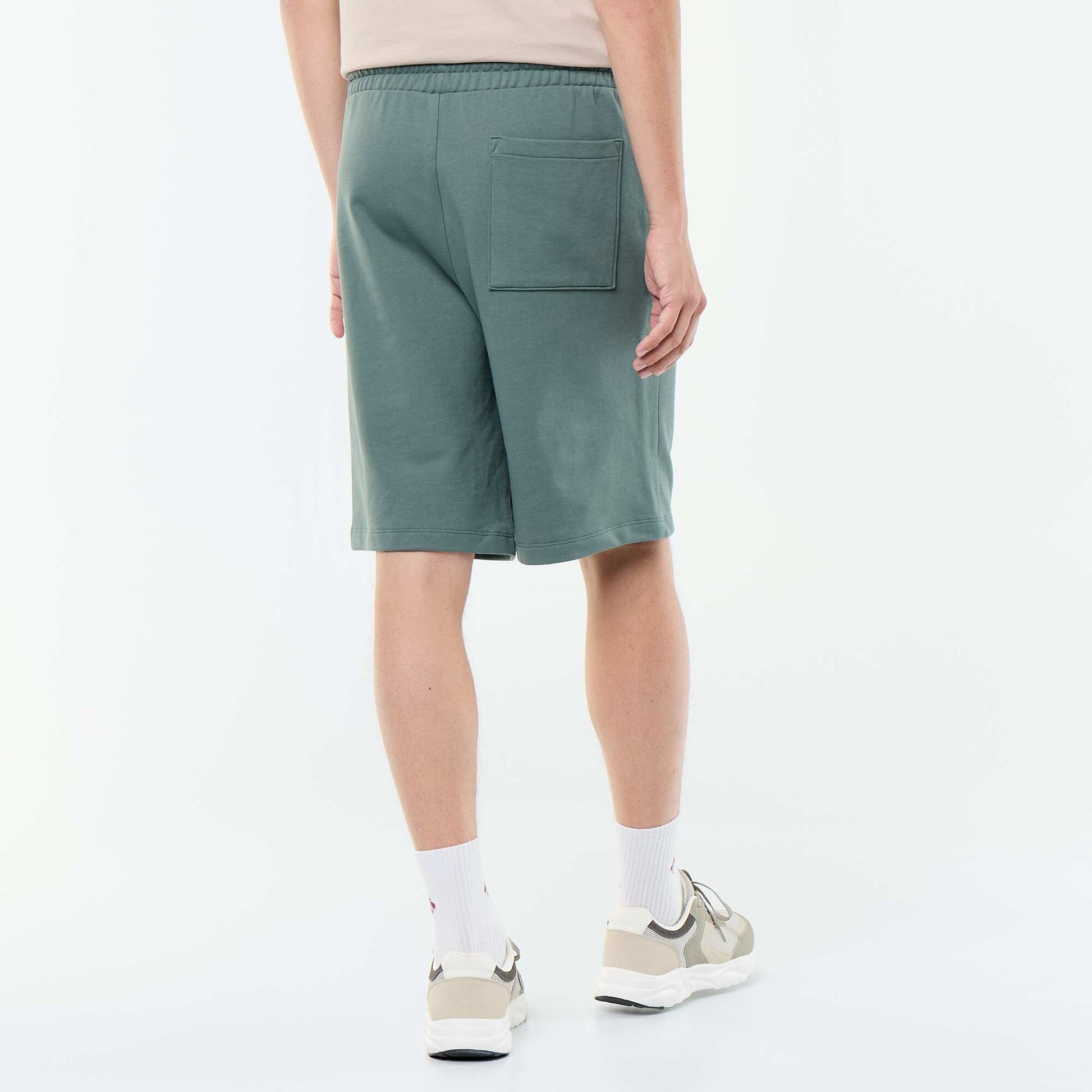 French Terry Bermuda Shorts GREEN