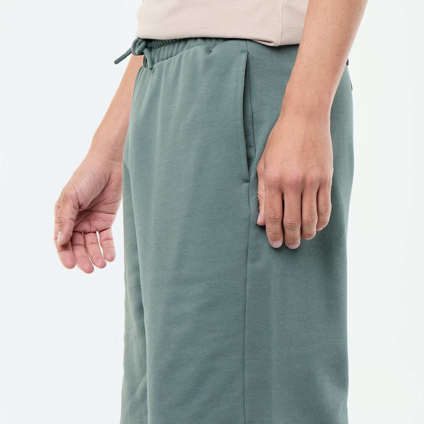 French Terry Bermuda Shorts GREEN