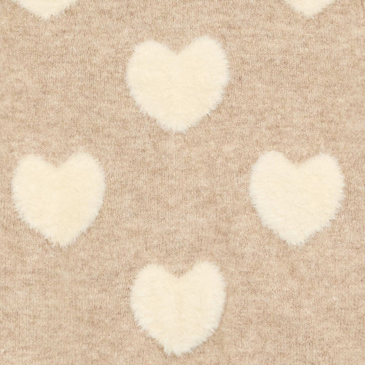 All-over animated sweater BEIGE