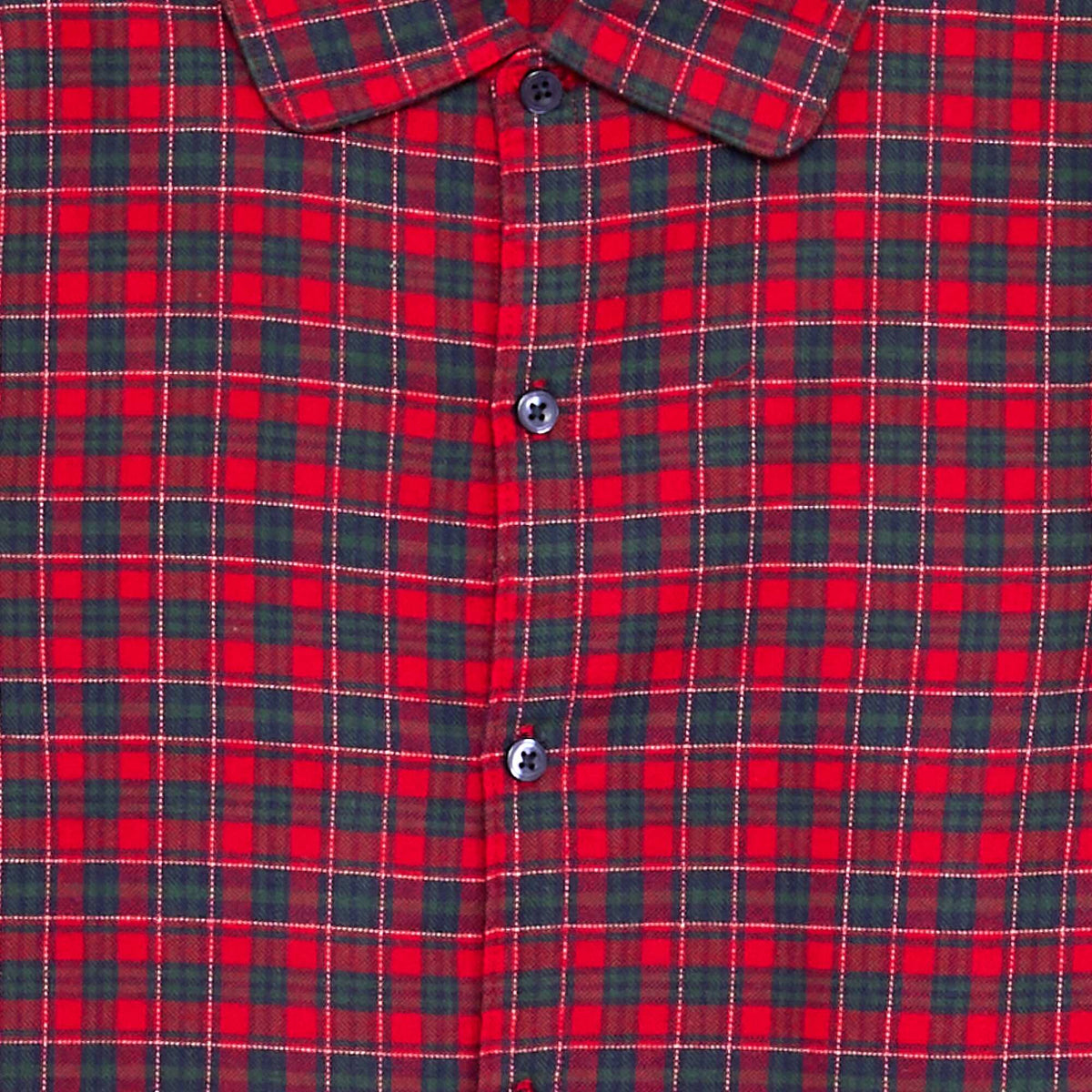 Flannel Shirt and Trousers Pyjama Set - 2 Pieces RED