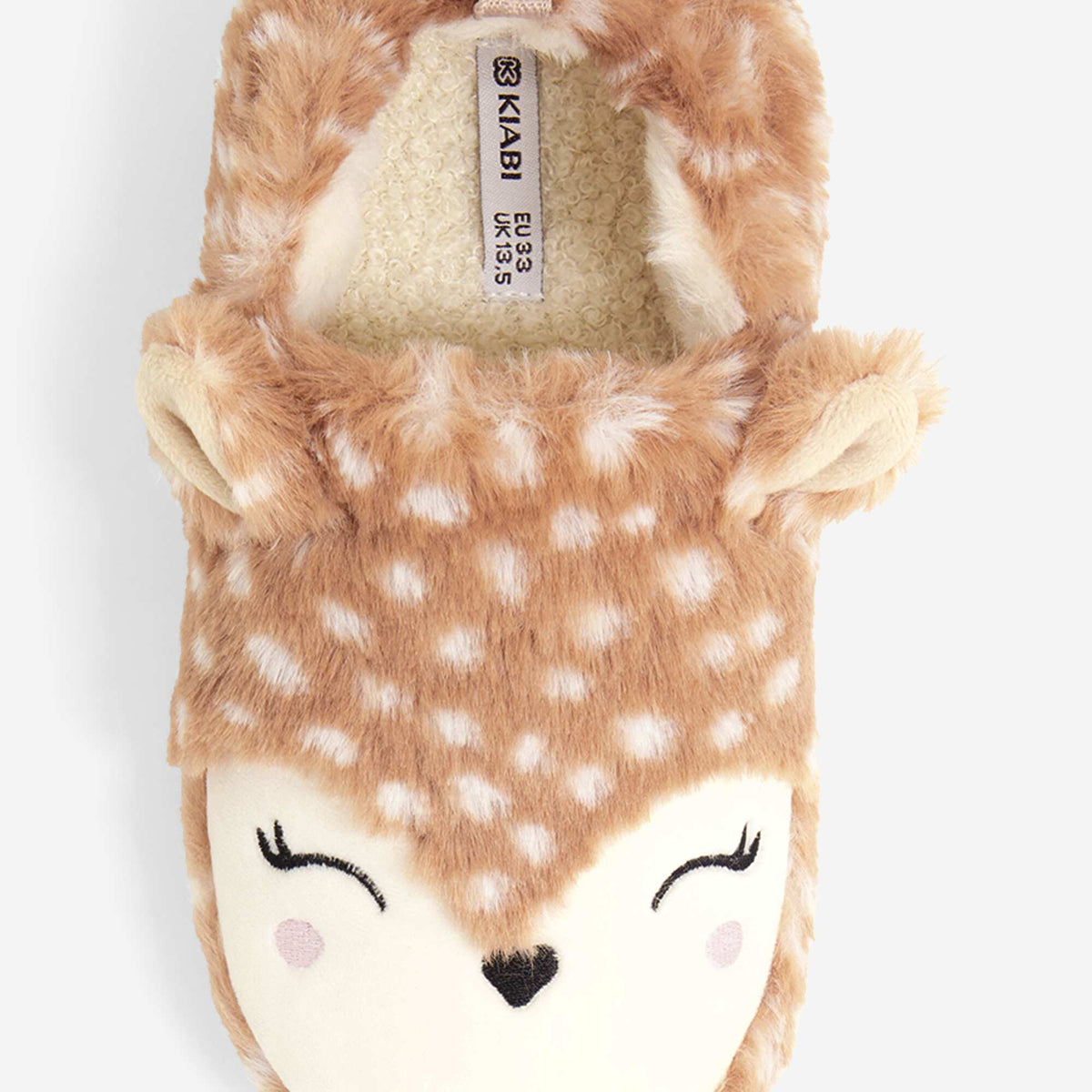 Sheepskin-Effect Slippers BROWN
