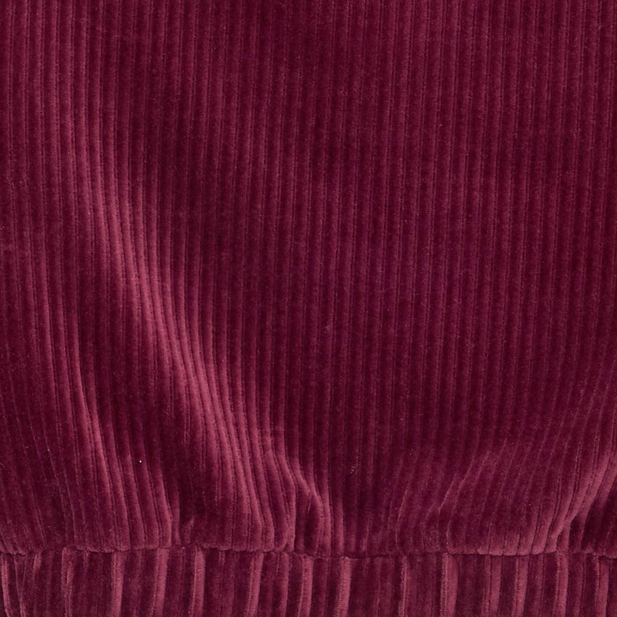 Ribbed knit hooded sweatshirt RED