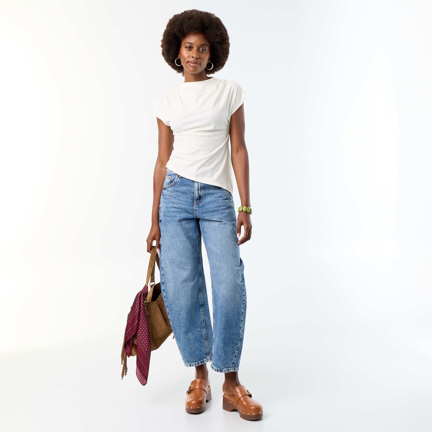 Asymmetric Sleeveless Top WHITE