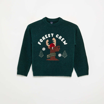 Chunky Knit Christmas Sweater GREEN