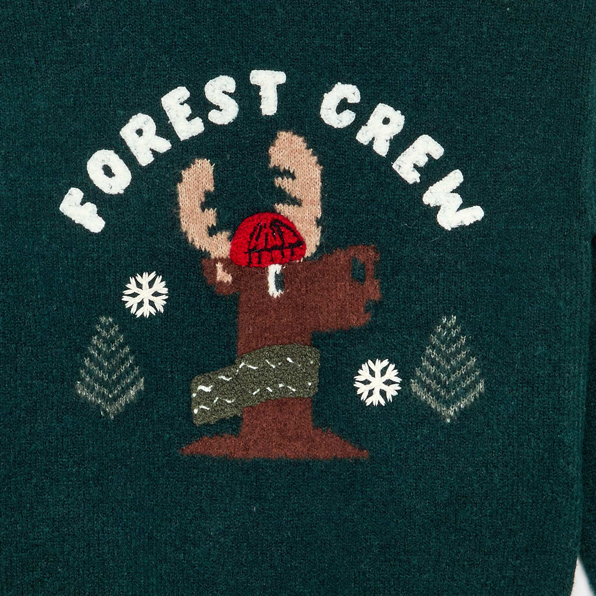 Chunky Knit Christmas Sweater GREEN