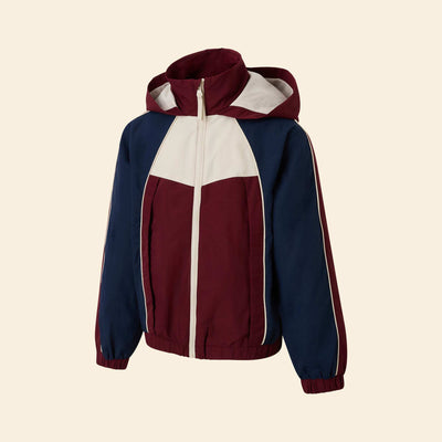 Hooded sports jacket - ekstract RED