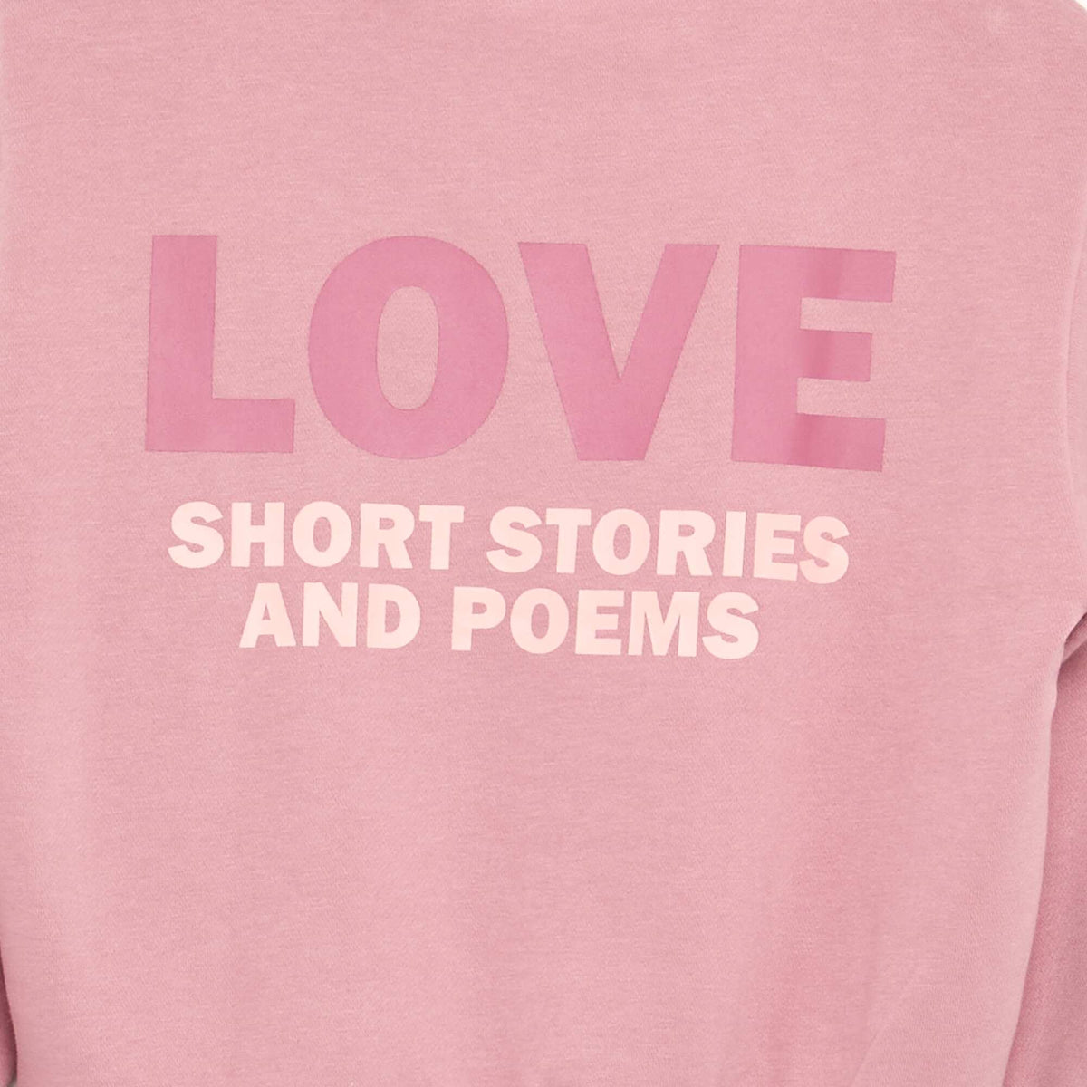 Hoodie with front and back print PINK