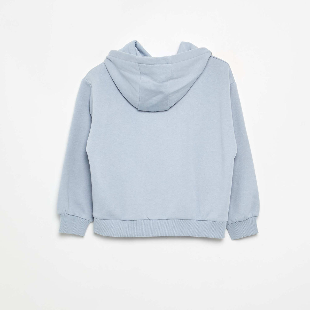 Hoodie with front and back print BLUE