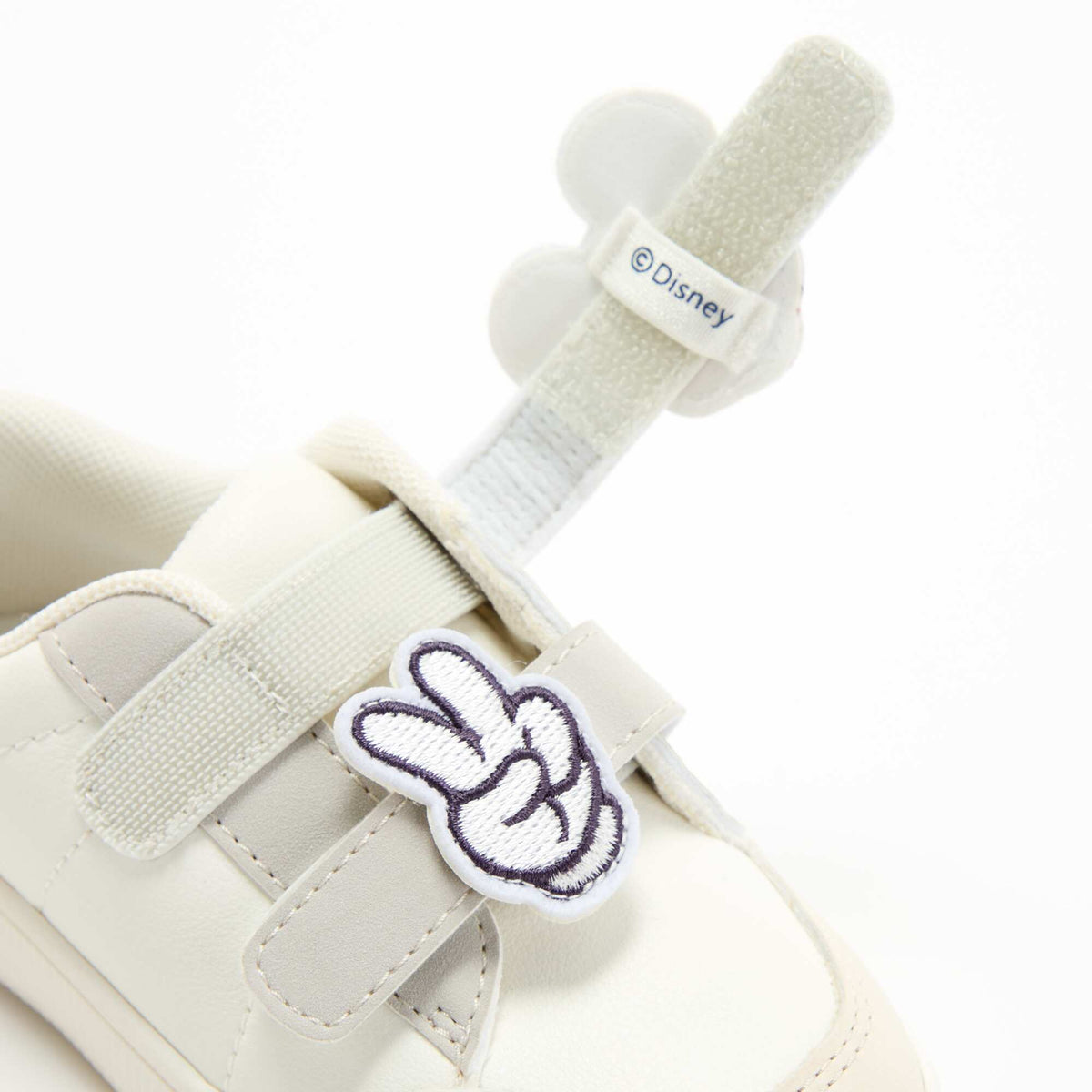 Set of 2 'Disney' Slip-On Patches for Hook-and-Loop Sneakers BEIGE
