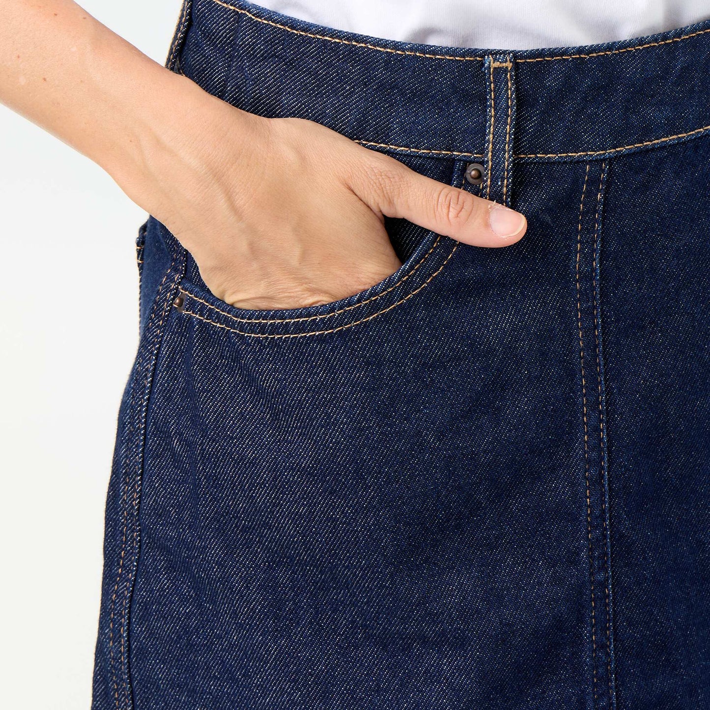 Raw Denim Skort BLUE