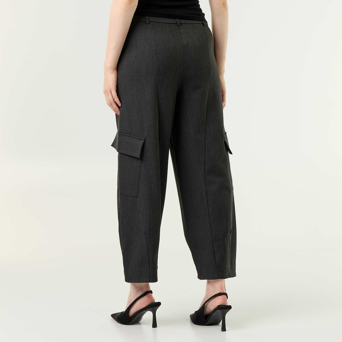 Barrel-leg Trousers GREY