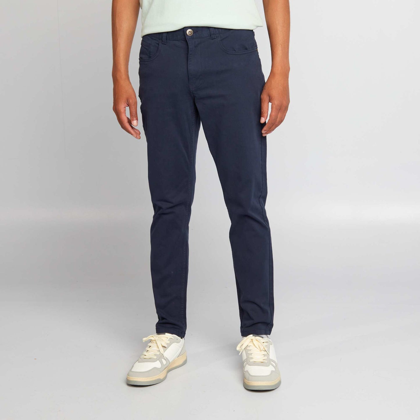 Slim 5-pocket chinos - L32 BLUE