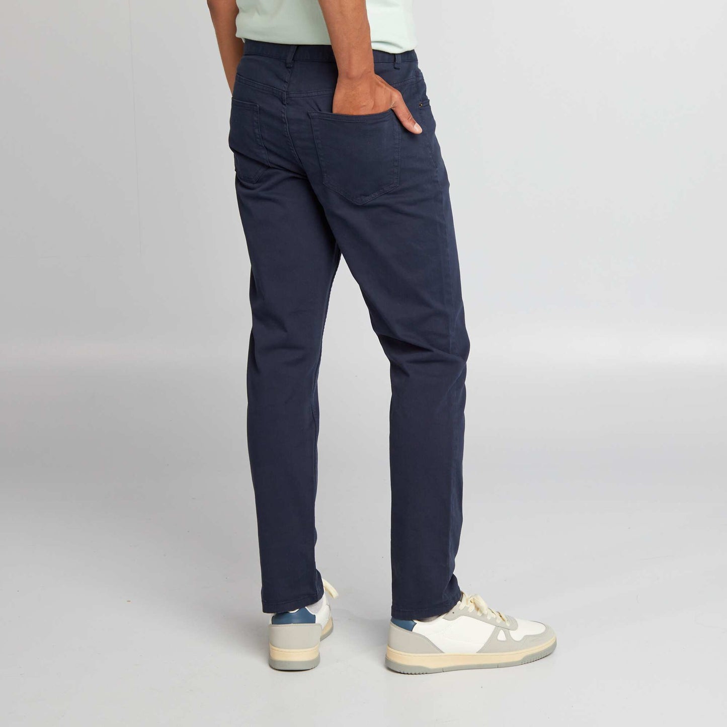 Slim 5-pocket chinos - L32 BLUE