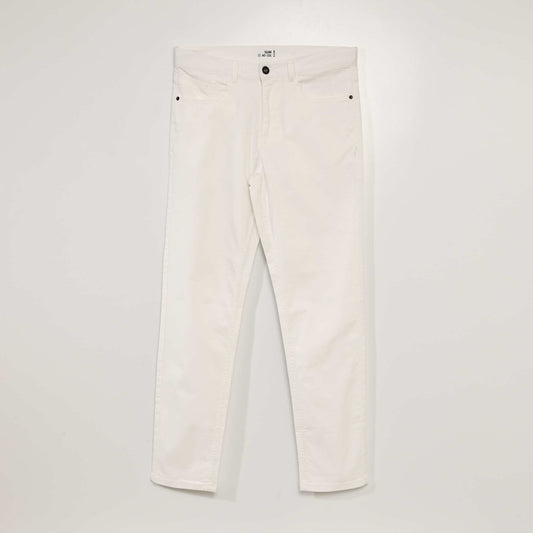 Slim-fit 5-pocket jeans - L32 WHITE