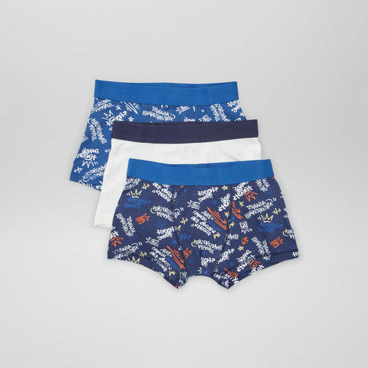 Pack of 3 pairs of boxer shorts BLUE