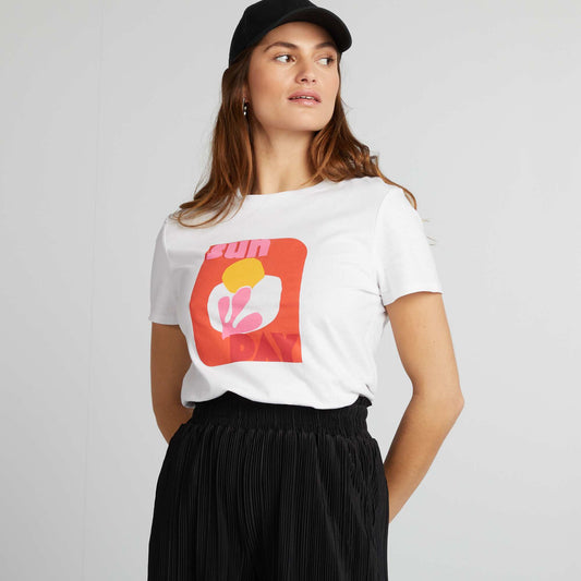 Eco-design heart T-shirt WHITE