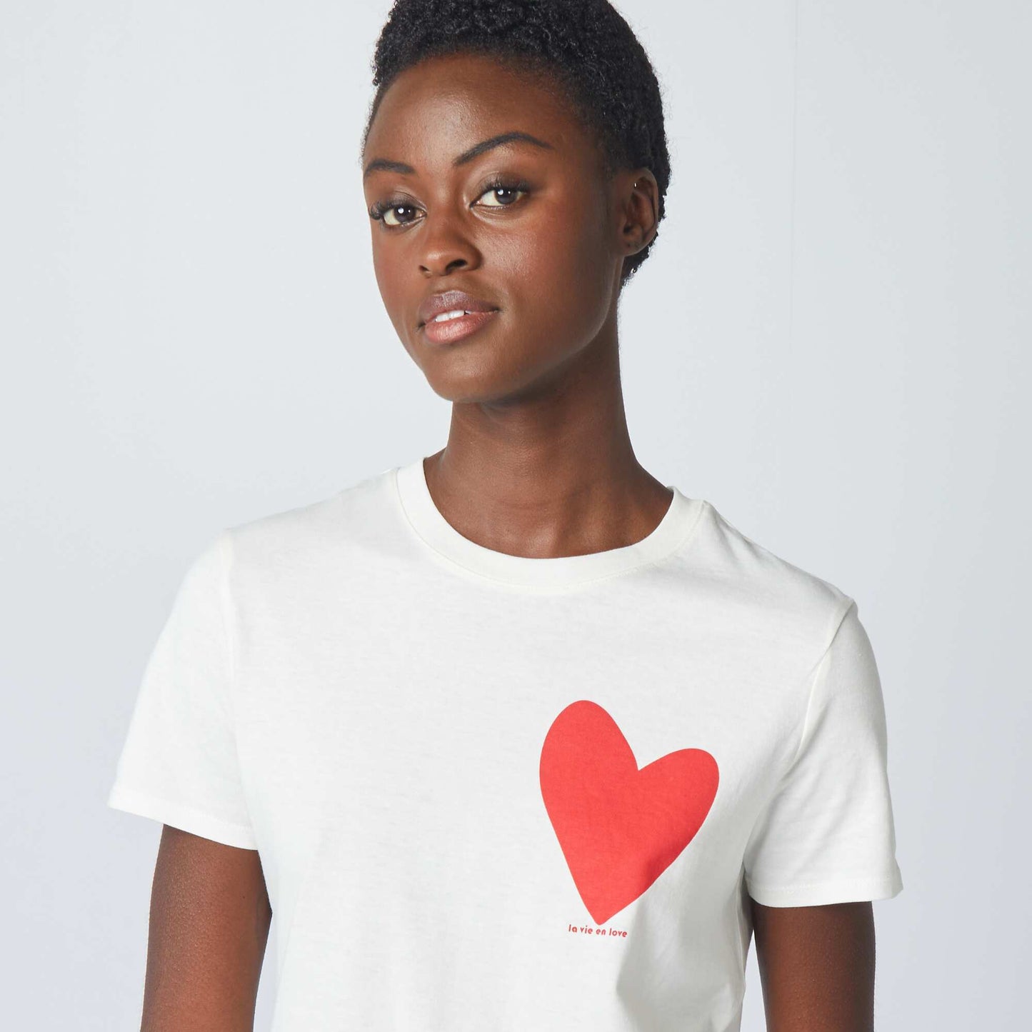 Eco-design heart T-shirt WHITE