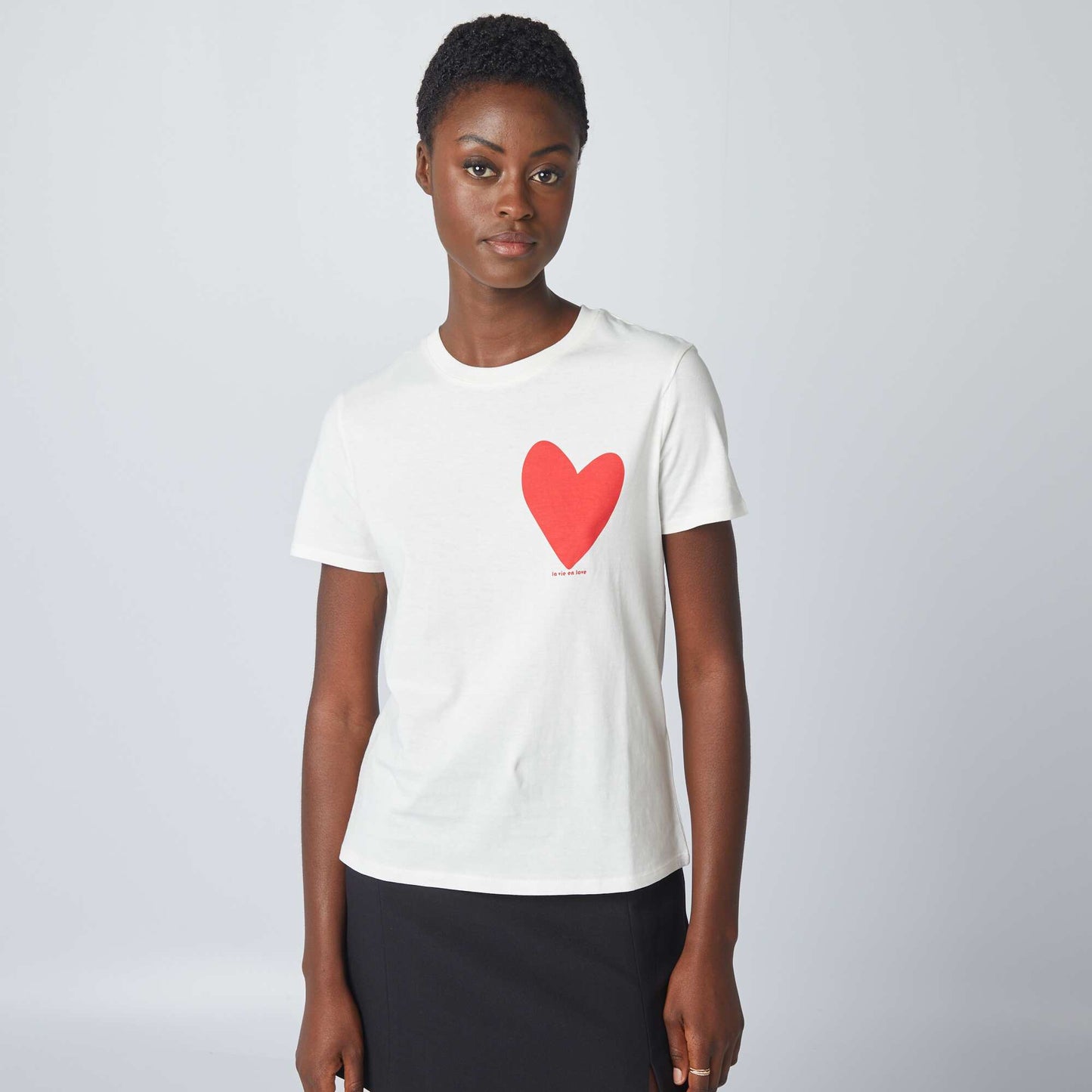 Eco-design heart T-shirt WHITE