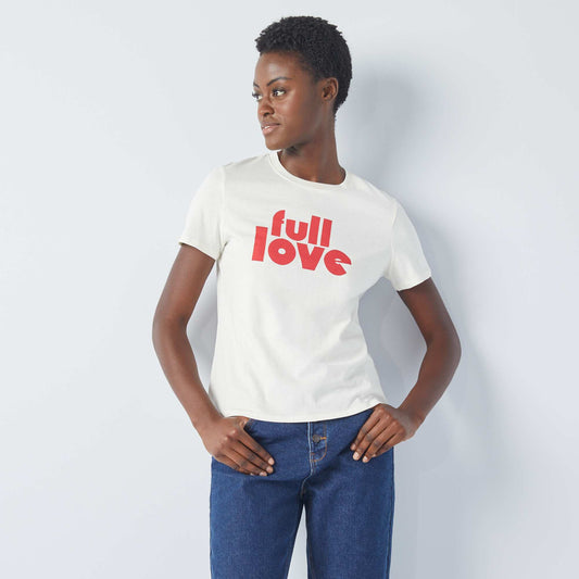 Eco-design heart T-shirt WHITE