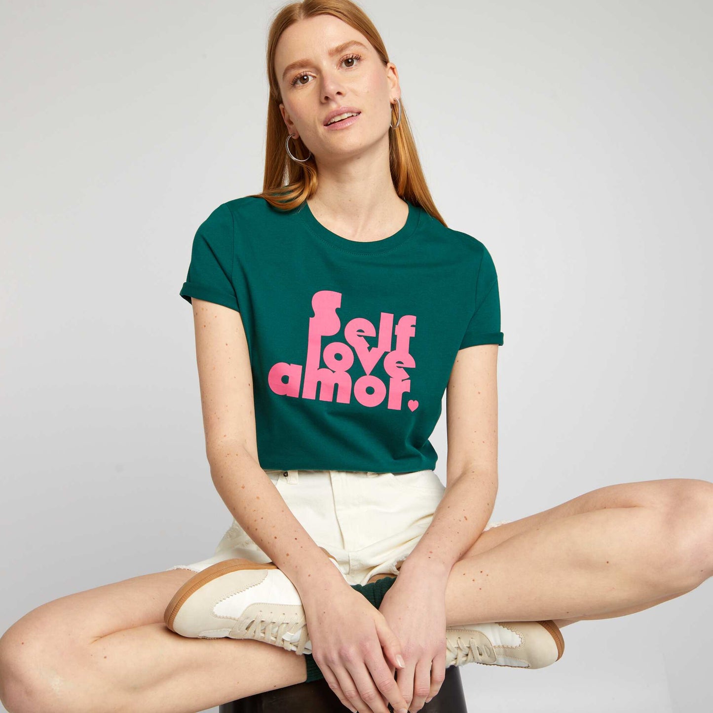 Eco-design heart T-shirt GREEN