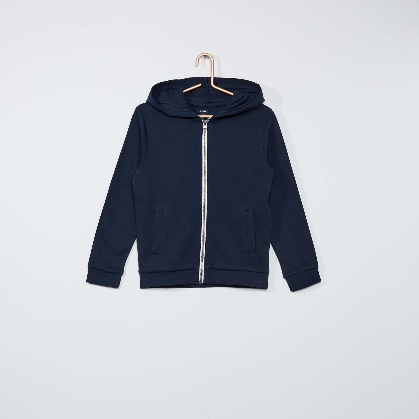 Zip-up hoodie blue