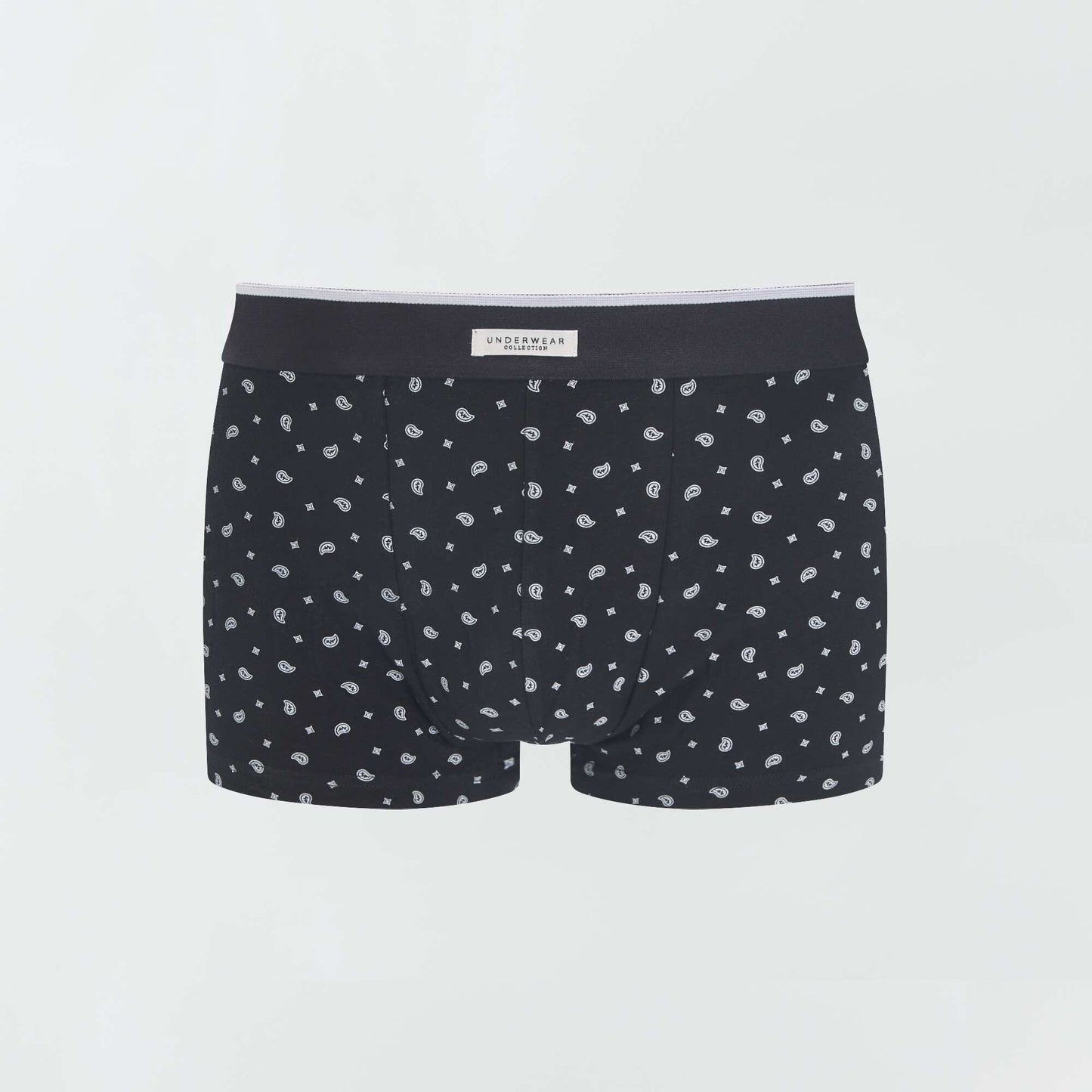 Pack of 3 pairs of cotton boxer shorts BLACK_W