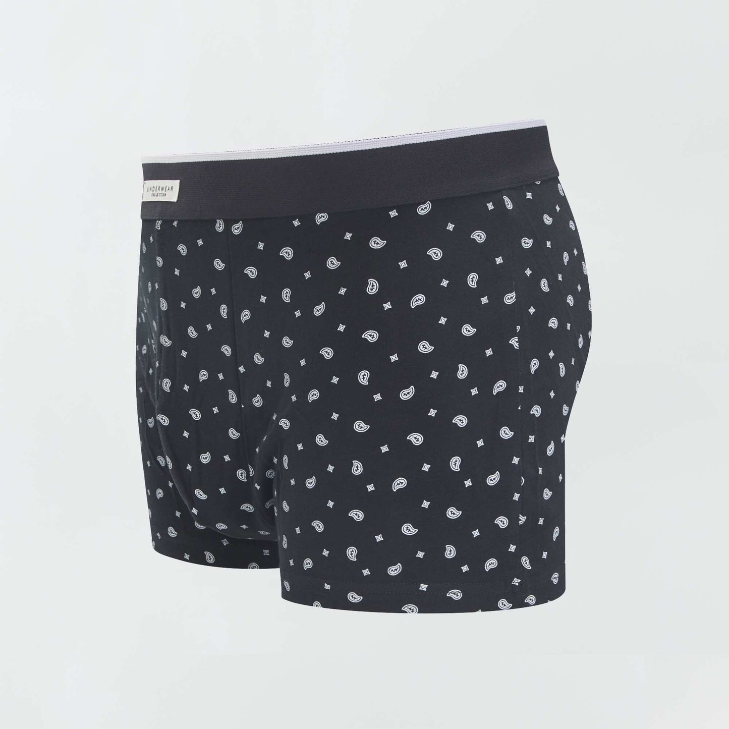 Pack of 3 pairs of cotton boxer shorts BLACK_W