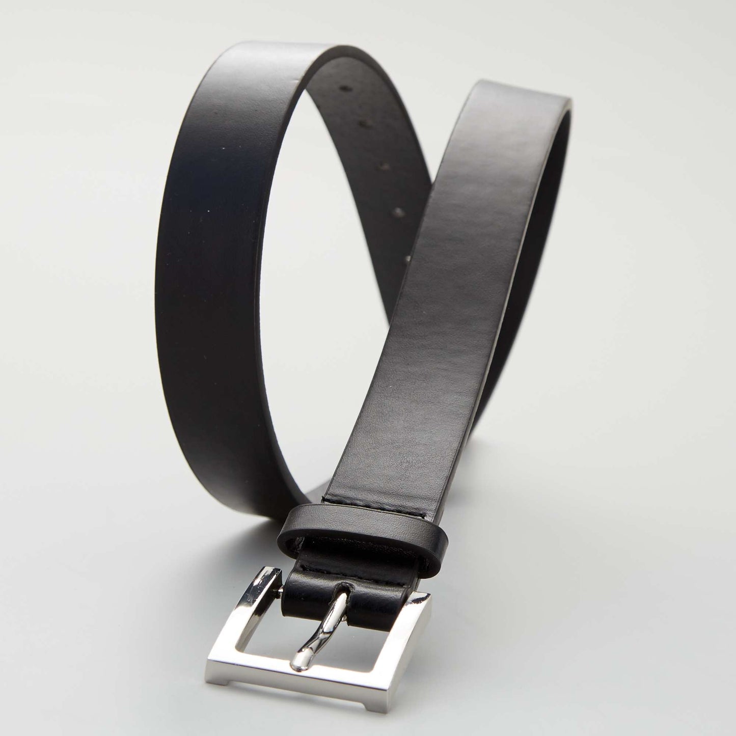 Faux leather belt Black