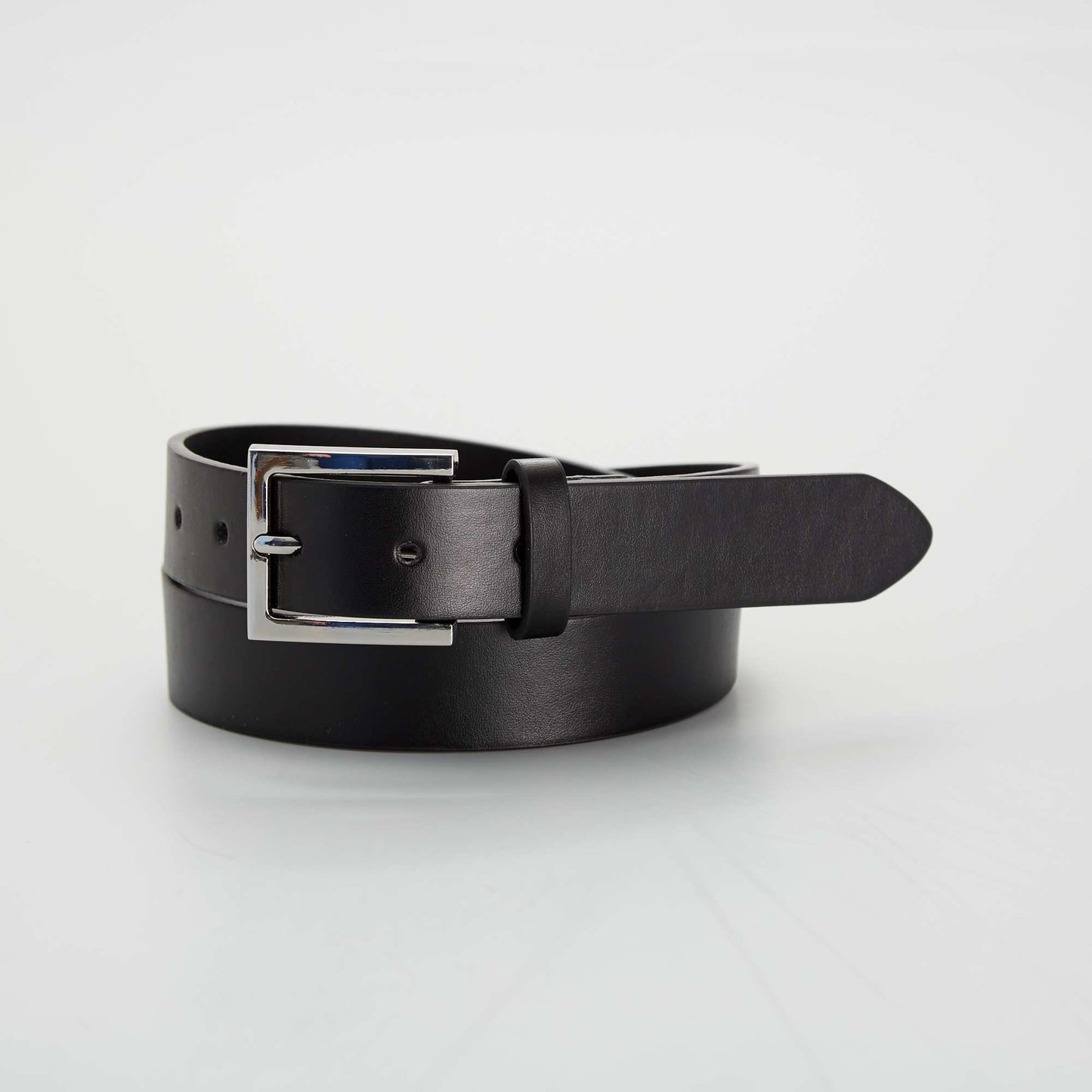 Faux leather belt Black