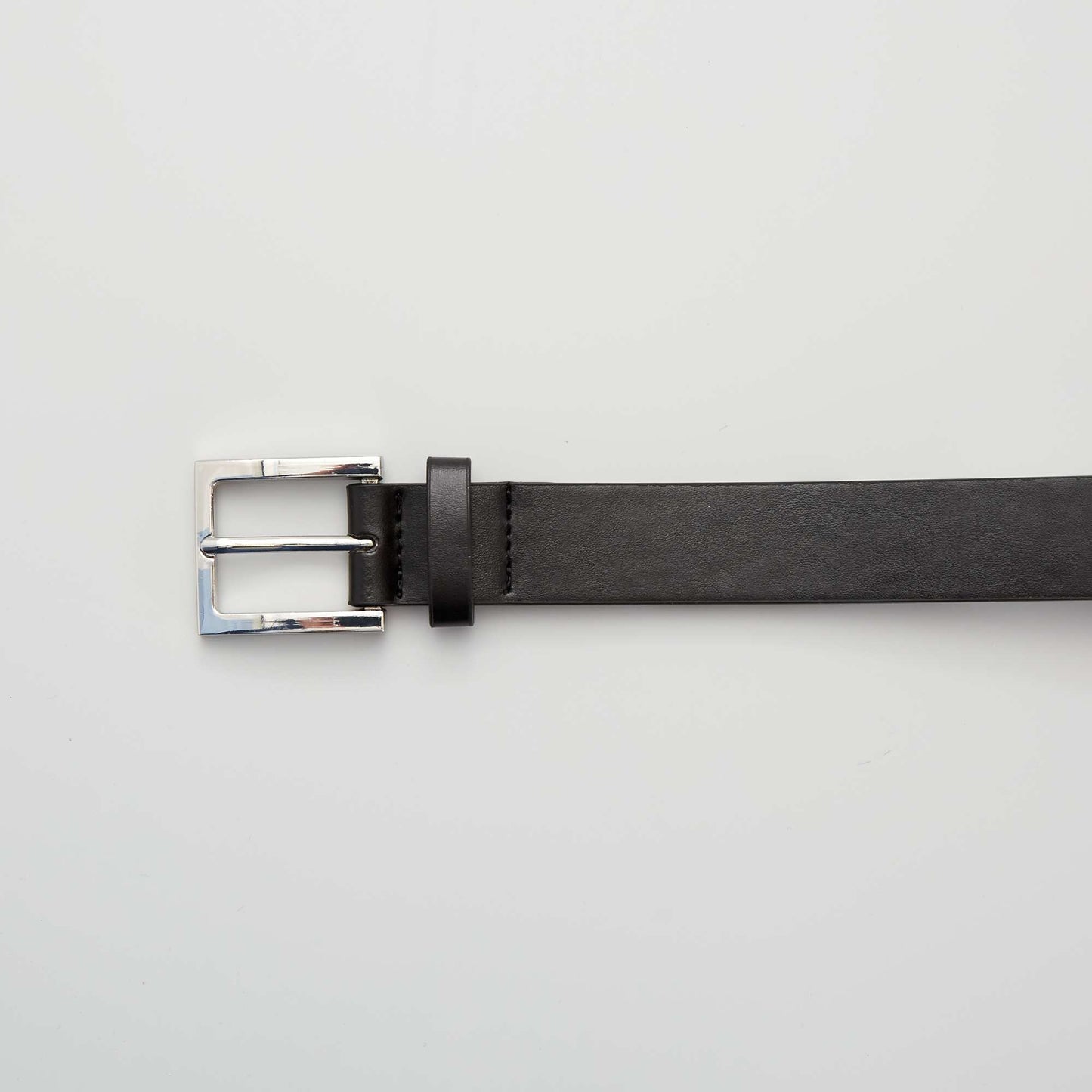 Faux leather belt Black