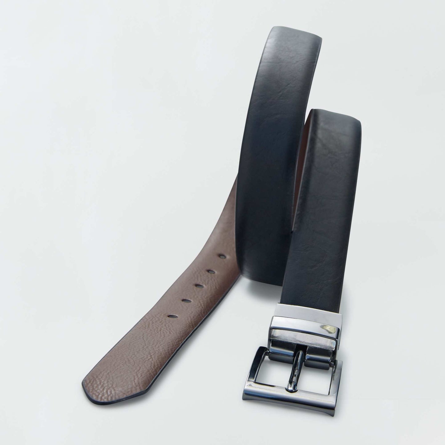 Reversible synthetic belt BLACK