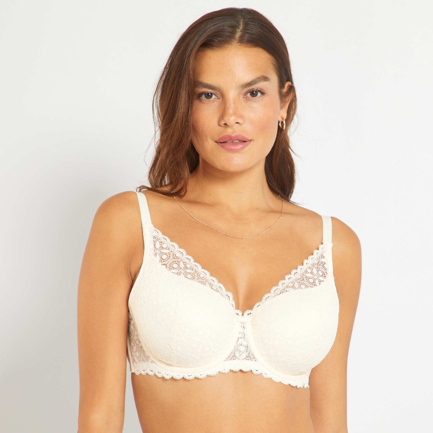 Padded bra for D-E cups BEIGE