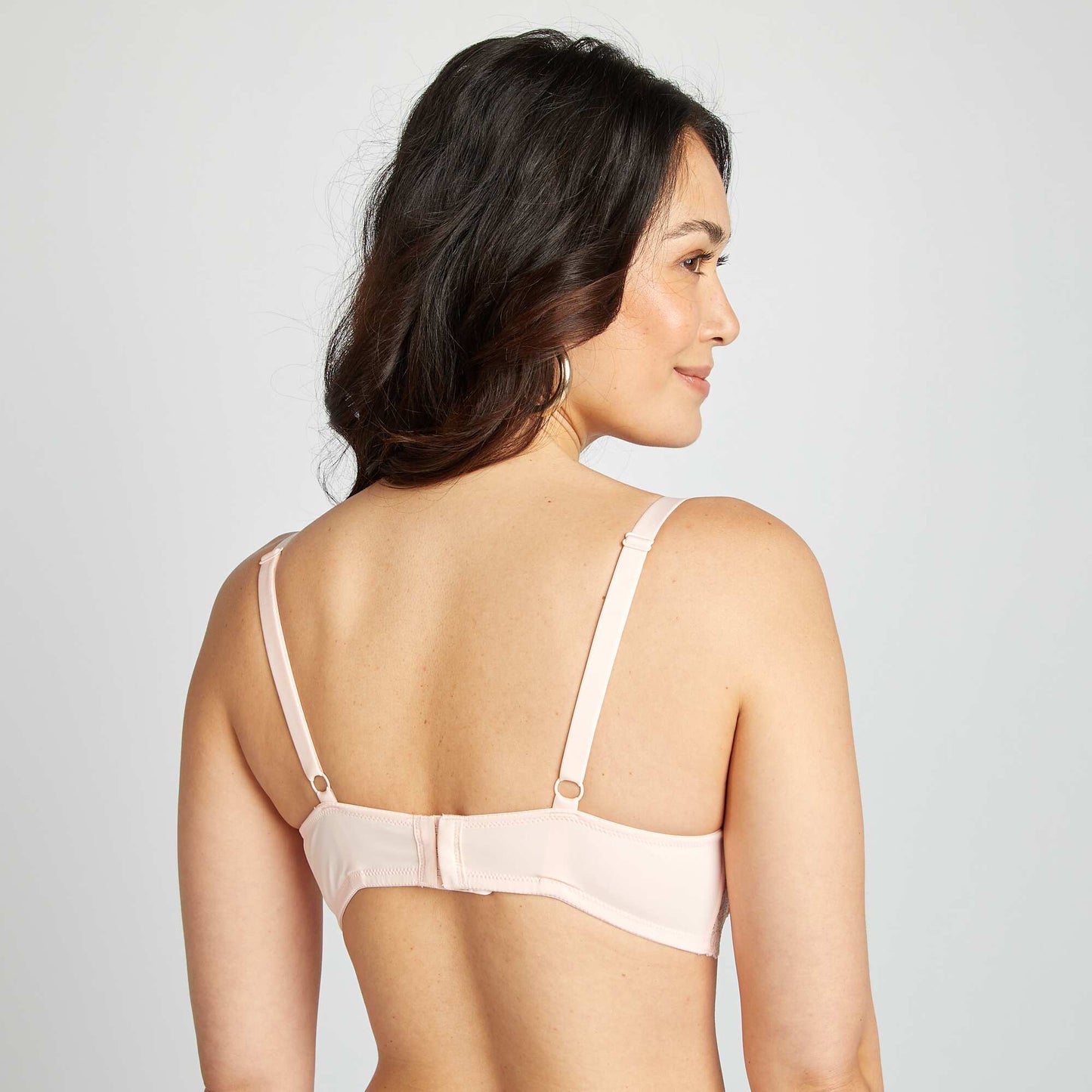 Padded bra for D-E cups PINK