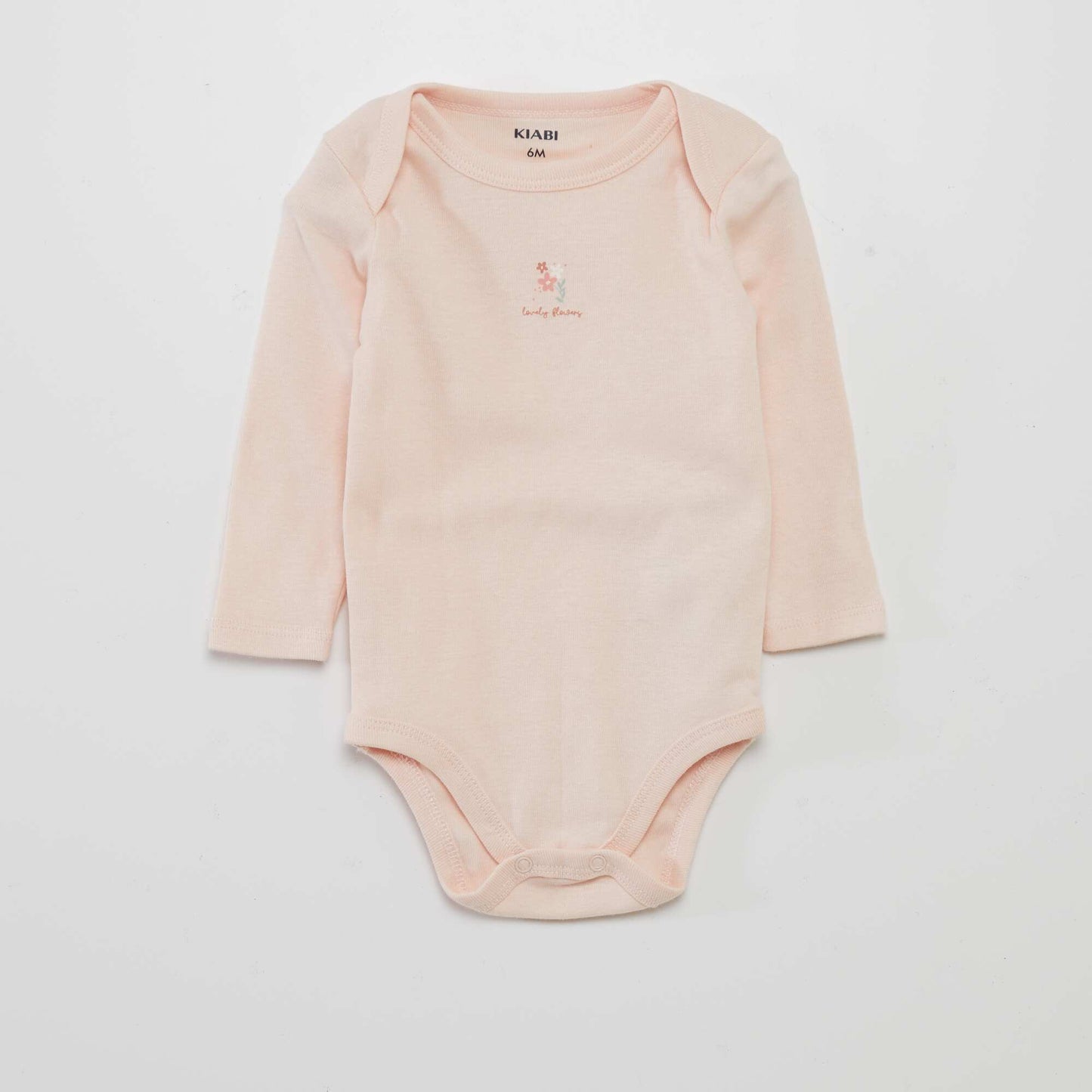 Pack of 3 long-sleeved bodies PINK