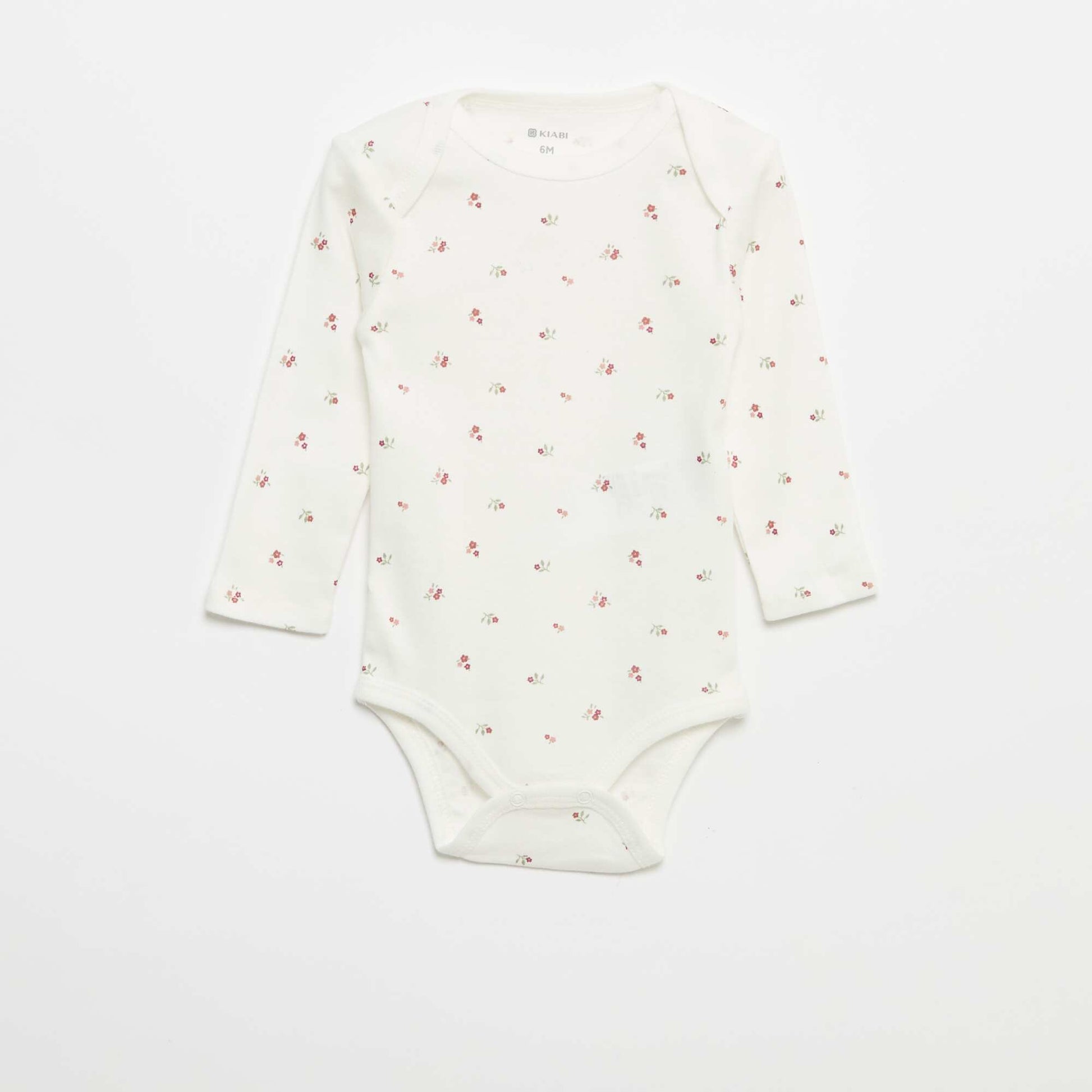 Pack of 3 long-sleeved bodies WHITE