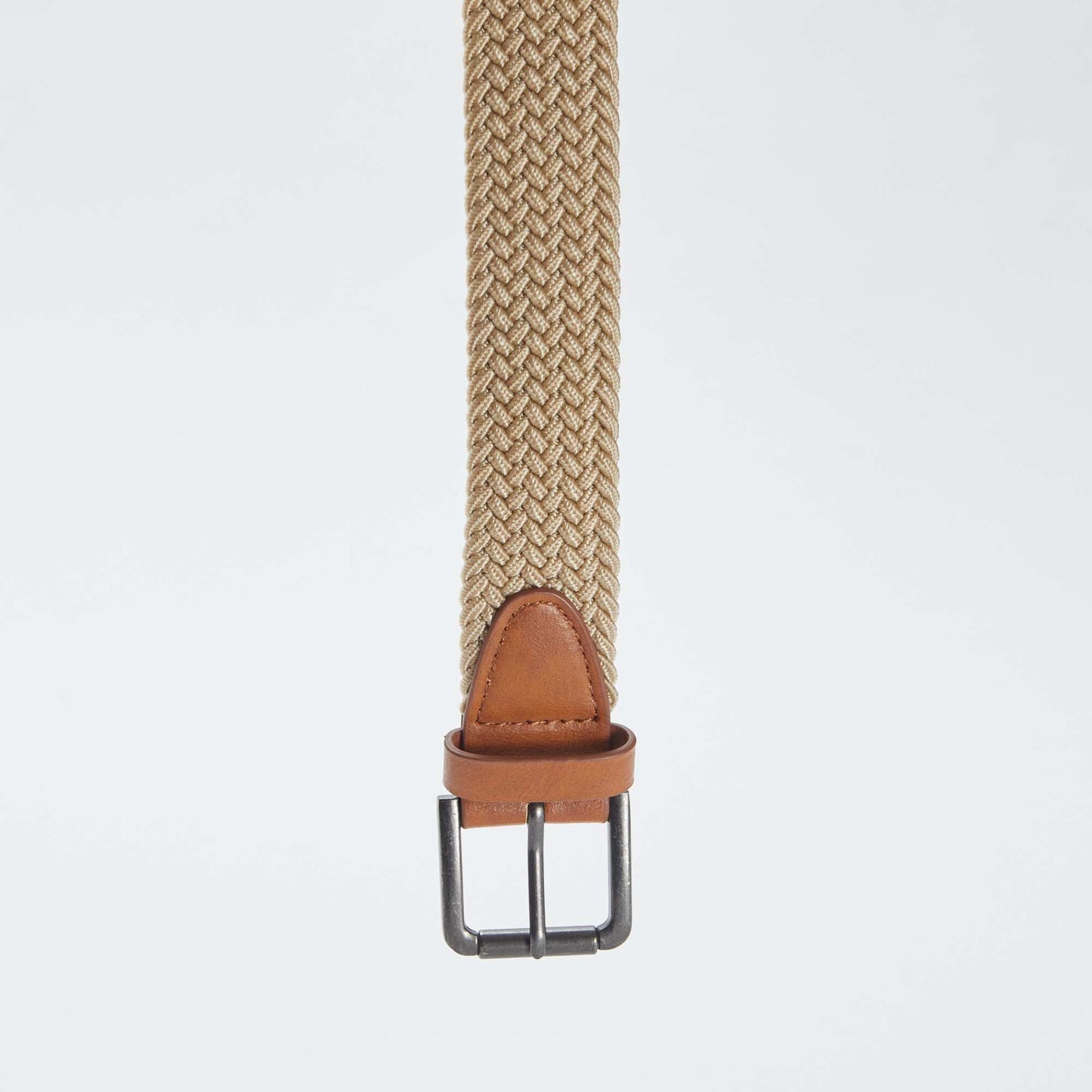 Braided elasticated belt BEIGE