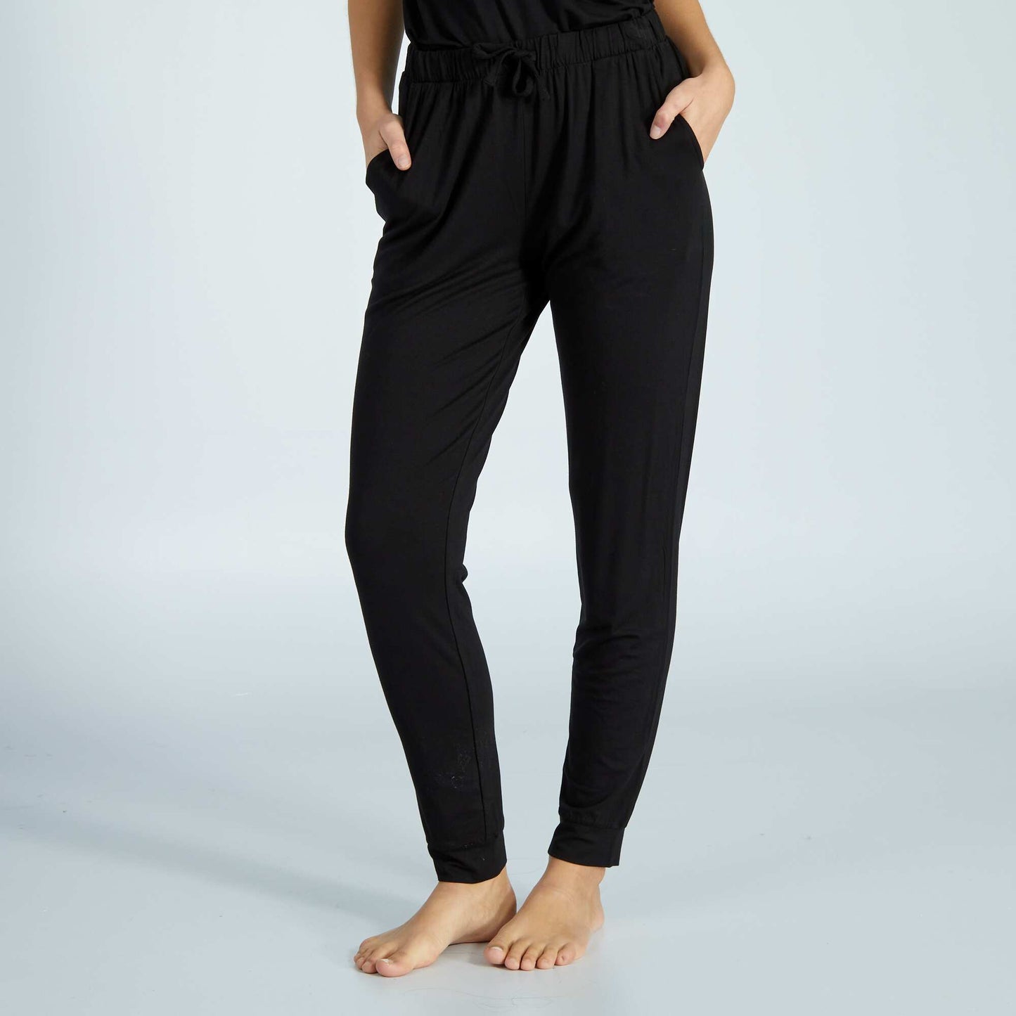 Flowing pyjama bottoms Black