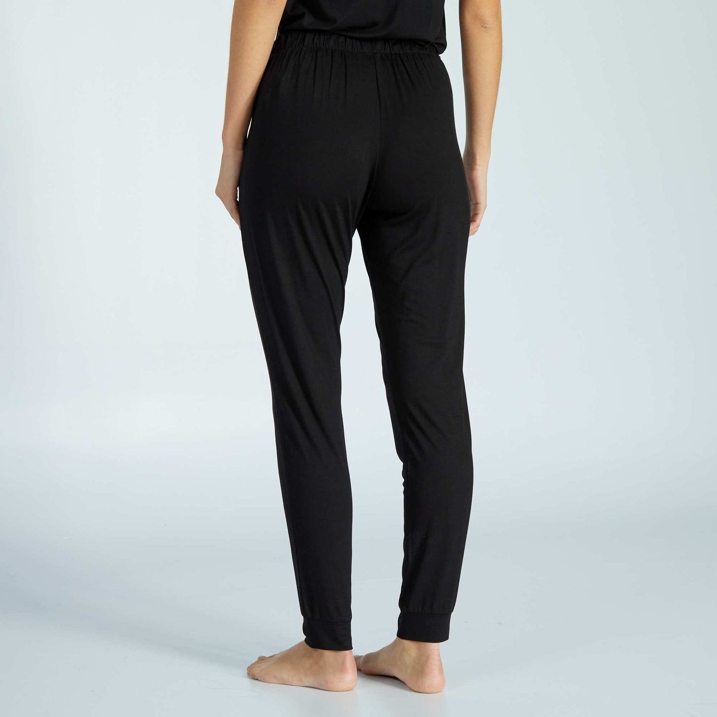 Flowing pyjama bottoms Black