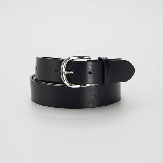 Basic faux leather belt