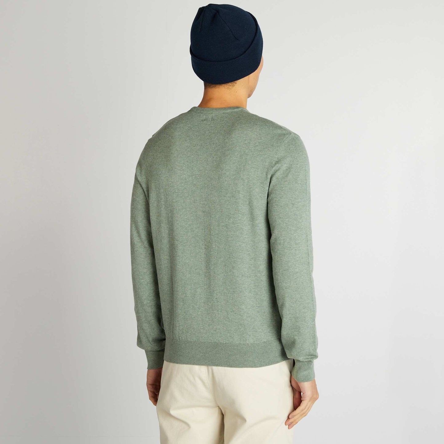 Round neck sweater GREEN