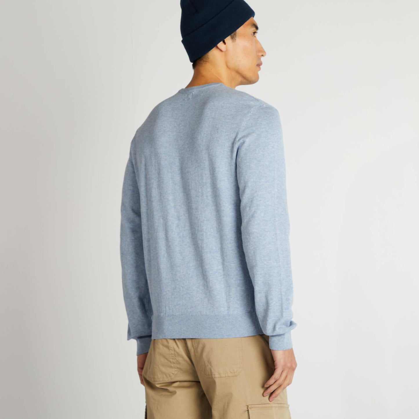 Round neck sweater BLUE