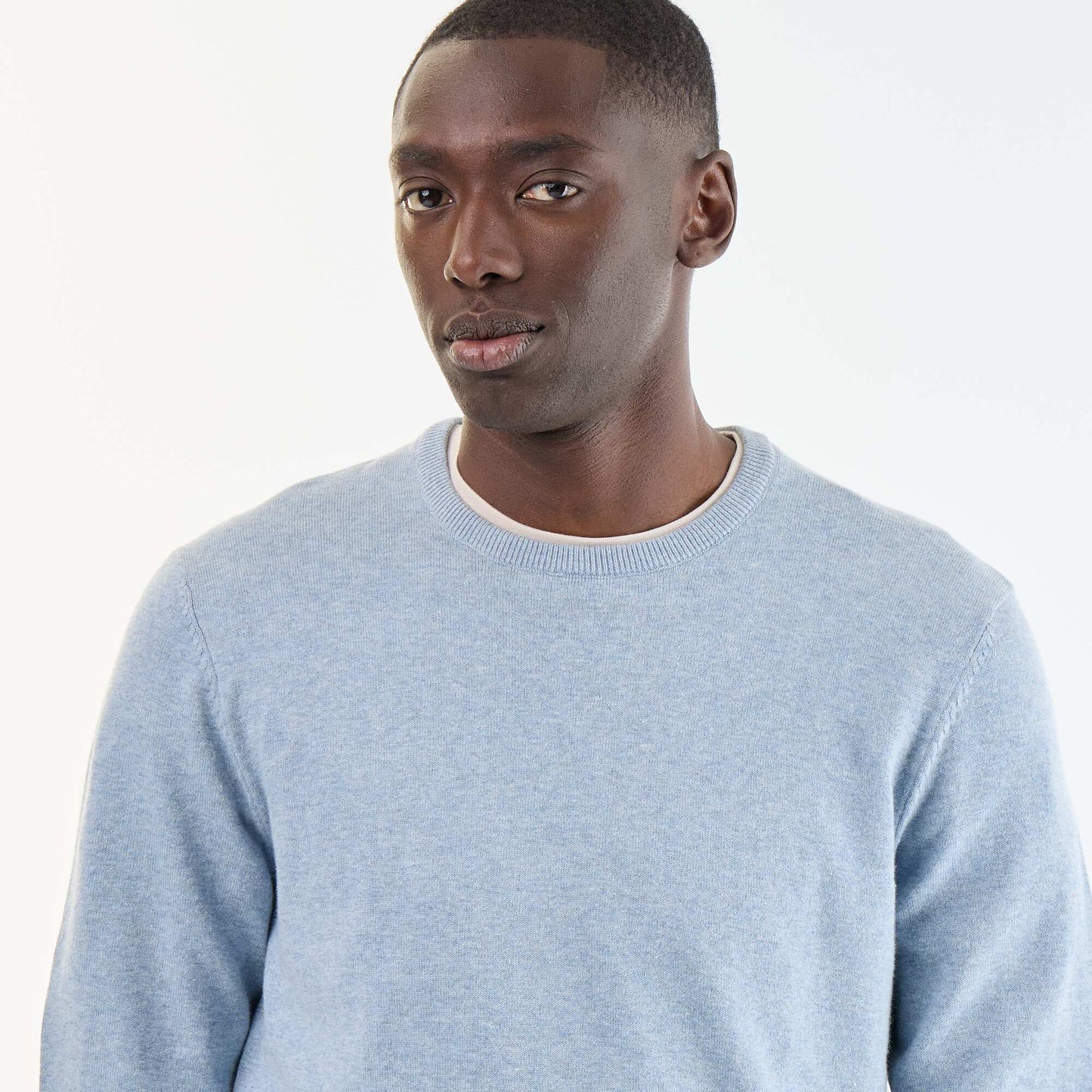 Round neck sweater BLUE