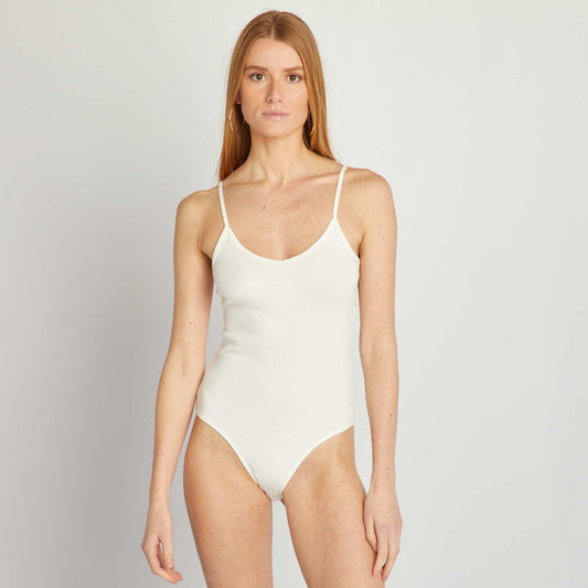 Strappy bodysuit WHITE