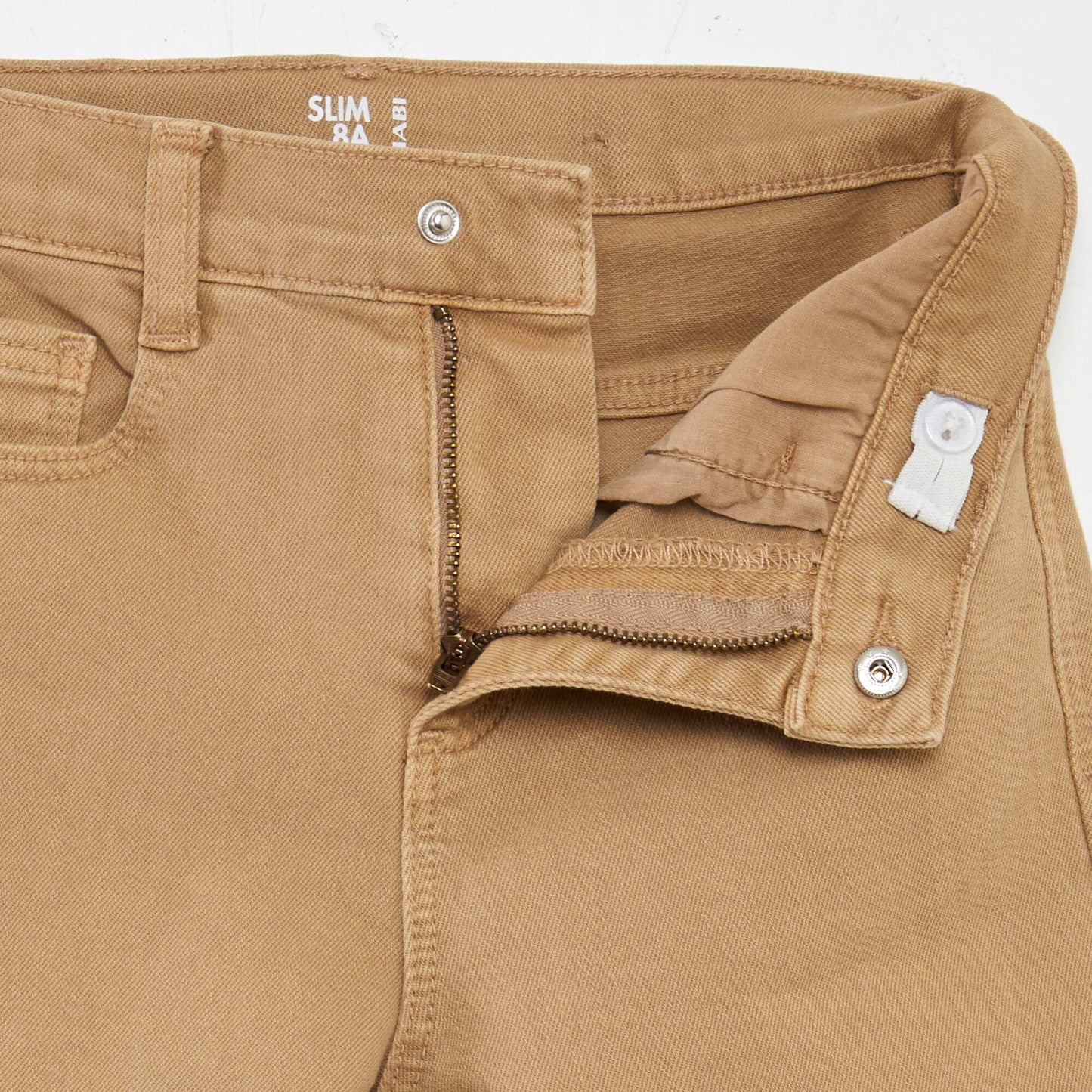 Slim-fit 5-pocket jeans BEIGE