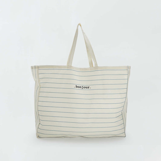 XXL canvas tote bag WHITE