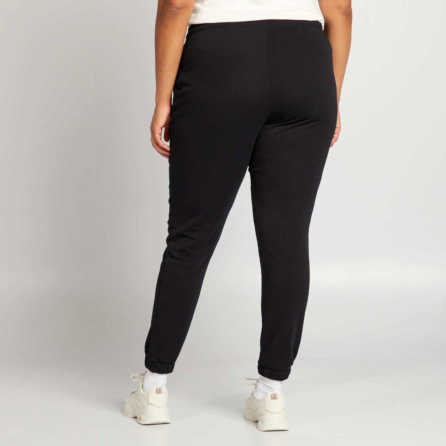 Sweatshirt fabric joggers BLACK