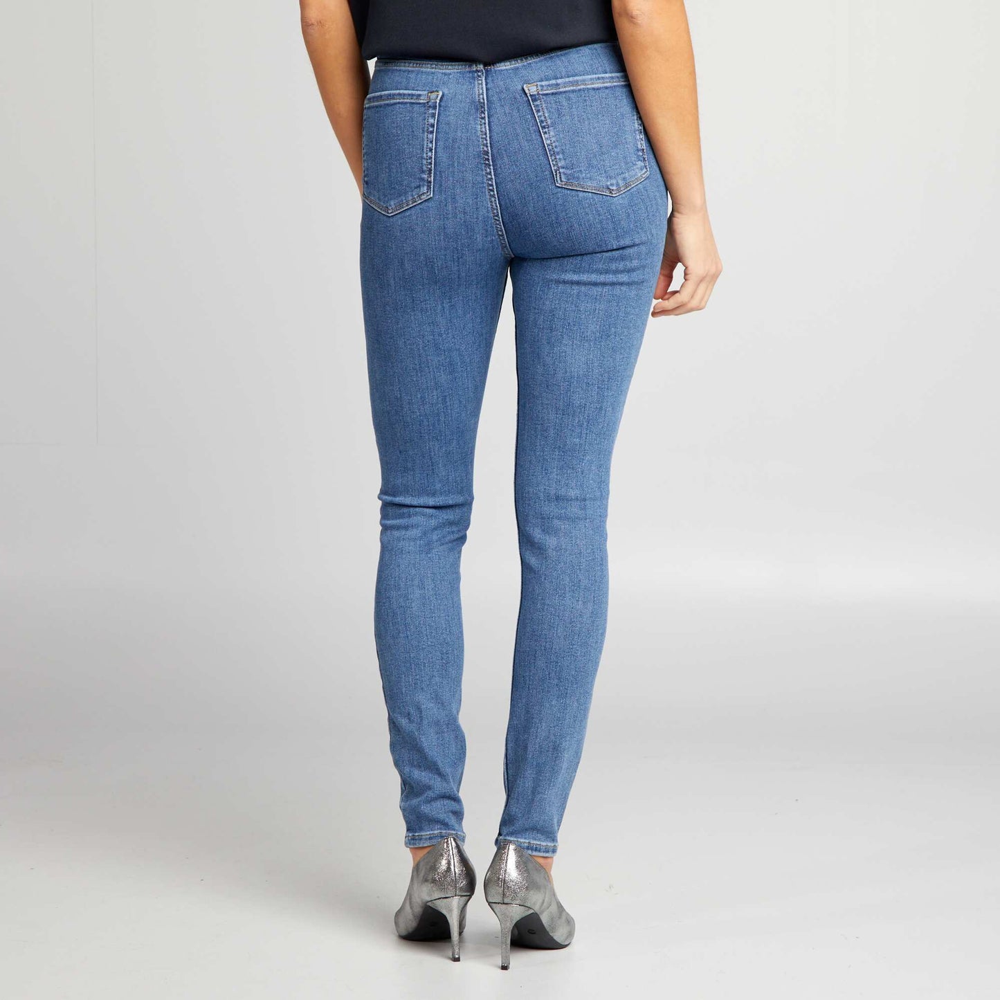 High-rise skinny jeans BLUE