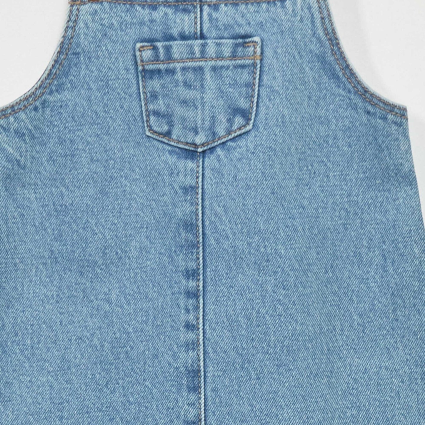 Denim dungaree dress BLUE